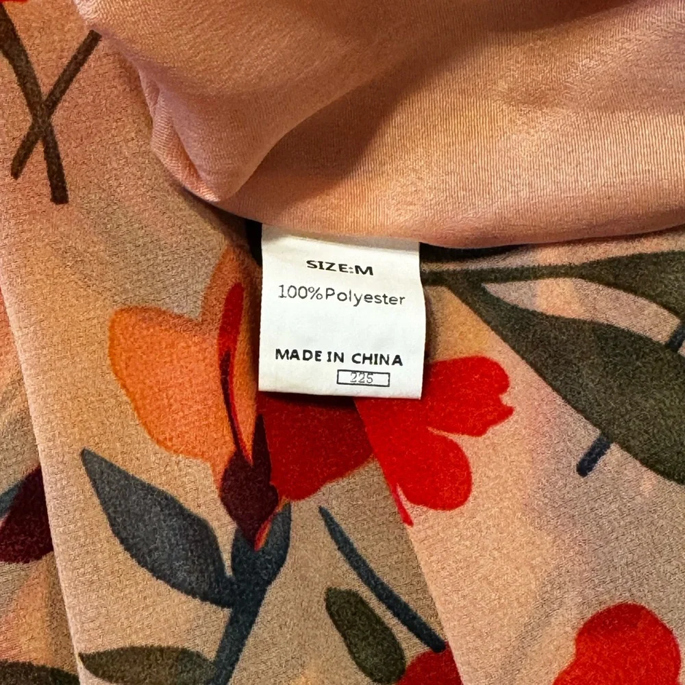 Floral V-neck Floral Long Sleeve Dress - Picture 7 of 9